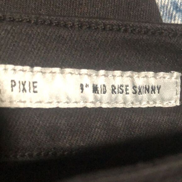 Edwin Women’s Size 28 Pixie 9” Mid Rise Skinny Denim Jeans in Black - Picture 8 of 10